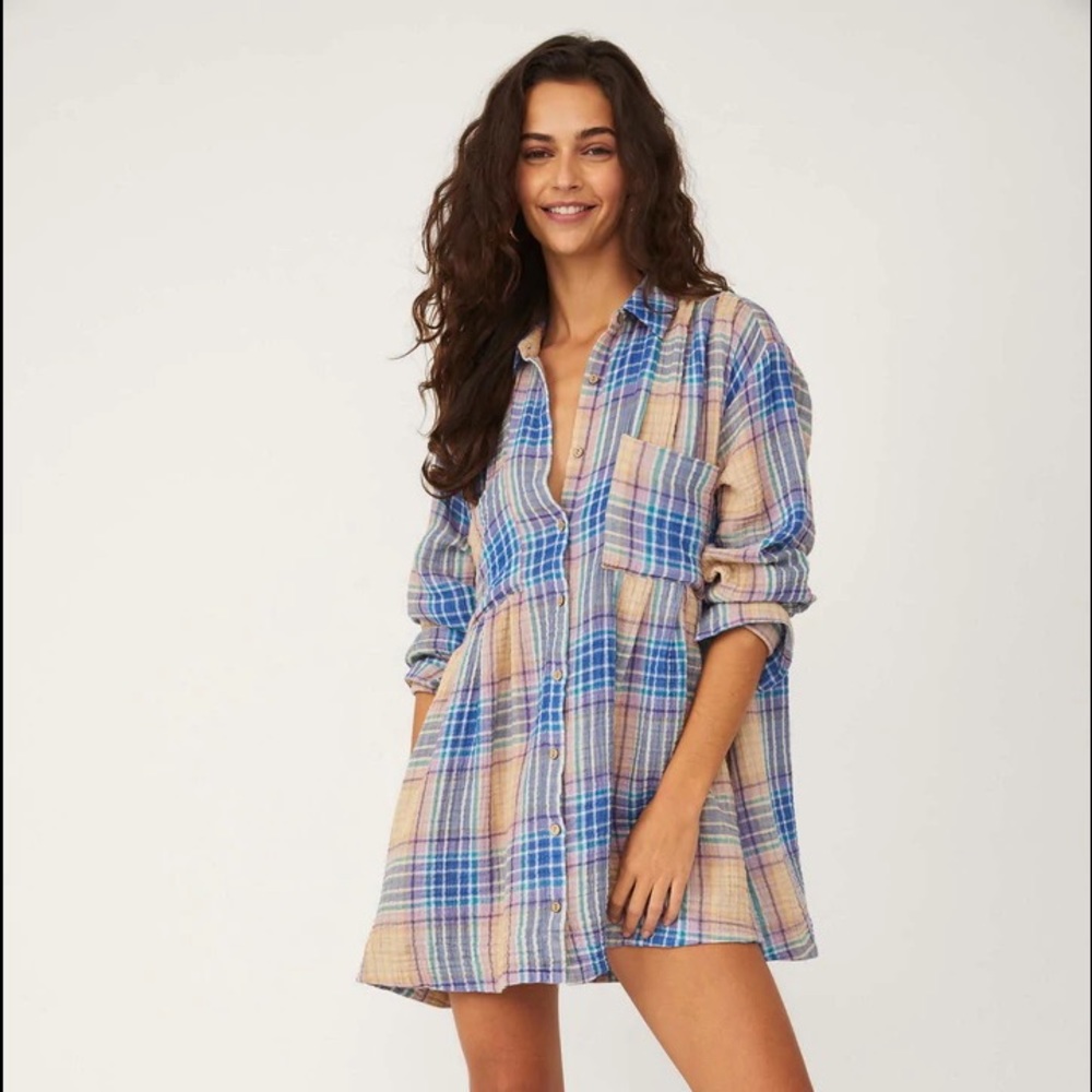 The Voyage Shirt Dress NWT S